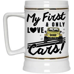 Jeep Collection My First And Only Love Cars personalized beer stein perfect gift idea funny custom gift - QH - 5679614