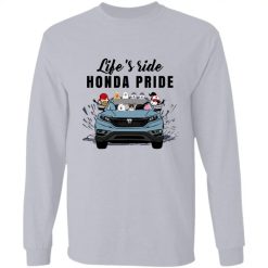 Honda CR-V coffee dog pet Lifes ride Honda pride personalized long sleeve perfect gift idea funny custom gift - NH - 7671666