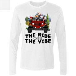 Jeep coffee kid dog The ride coffee The vibe personalized men's premium LS perfect gift idea funny custom gift - NH - 7601063