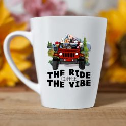 Jeep coffee kid dog The ride coffee The vibe personalized latte mug perfect gift idea funny custom gift - NH - 7601063