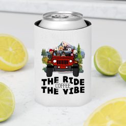 Jeep coffee kid dog The ride coffee The vibe personalized can cooler sleeve perfect gift idea funny custom gift - NH - 7601063