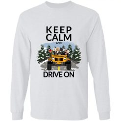 Jeep Wrangler keep calm and drive on personalized long sleeve perfect gift idea funny custom gift - QH - 4573553