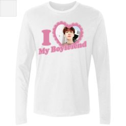 I Love My Boyfriend Custom Your Favorite Bias Photo Gift for Fans personalized men's premium LS - BT - 4329222