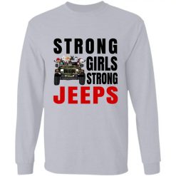 Jeep coffee kid dog Strong girls strong Jeeps personalized long sleeve perfect gift idea funny custom gift - NH - 8911376