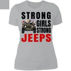 Jeep coffee kid dog Strong girls strong Jeeps personalized ladies' boyfriend t-shirt perfect gift idea funny custom gift - NH - 8911376