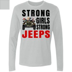 Jeep coffee kid dog Strong girls strong Jeeps personalized men's premium LS perfect gift idea funny custom gift - NH - 8911376