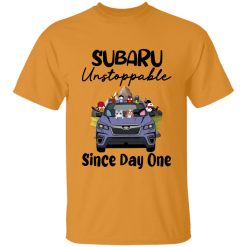 Subaru dog Subaru Unstoppable Since Day One personalized tie dye t-shirt perfect gift idea funny custom gift - NH - 3846116