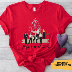 Custom Friends Photo Personalized Embroidered T-Shirt Perfect Gift Idea Funny Custom Gift - PL - 4726047
