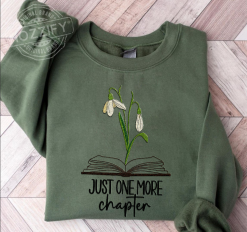 Just One More Chapter Personalized Embroidered Sweatshirt Perfect Gift Idea Funny Custom Gift - PL - 6510068