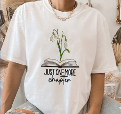 Just One More Chapter Personalized Embroidered T-Shirt Perfect Gift Idea Funny Custom Gift - PL - 6510068