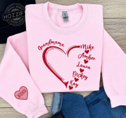 Mama, Grandmama With Kid Name Personalized Embroidered Sweatshirt Perfect Gift Idea Funny Custom Gift - PL - 3991534