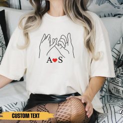 Pinky Promise Partner  Personalized Embroidered T-Shirt Perfect Gift Idea Funny Custom Gift - TN - 8241018