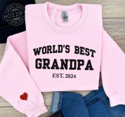 Custom Embroidered Worlds Best Grandpa Personalized Embroidered Sweatshirt Perfect Gift Idea Funny Custom Gift - PL - 2494157