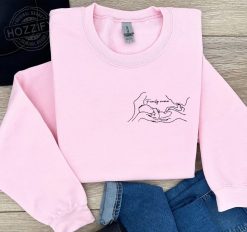 Family With Newborn Baby Gift For Family Personalized Embroidered Sweatshirt Perfect Gift Idea Funny Custom Gifts - PL - 8022735