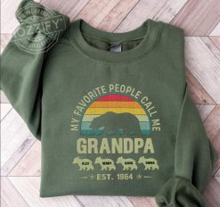 My Favorite People Call Me Grandpa, Grandpa Bear, Funny Cool Dad, Gift For Daddy Father Personalized Embroidered Sweatshirt Perfect Gift Idea Funny Custom Gift - PL - 1564332