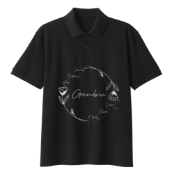 Grandma’s Love Blooms  Gift for Nana Gigi Mimi Mama Personalized Embroidered Polo Perfect Gift Idea Funny Custom Gift - TN - 3850568
