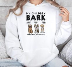 My Children Bark, Dog Mom/Dad  Gift for Dog Lovers Personalized Embroidered Hoodie Perfect Gift Idea Funny Custom Gift - TN - 8366497