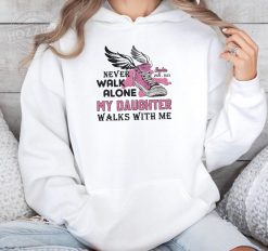 Never Walk Alone My Son Walks With Me Personalized Embroidered Hoodie Perfect Gift Idea Funny Custom Gift - PL - 15532334