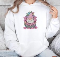 Grandma Gonk Gnome Floral Personalized Embroidered Hoodie Perfect Gift Idea Funny Custom Gift - PL - 67469335