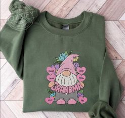 Grandma Gonk Gnome Floral Personalized Embroidered Sweatshirt Perfect Gift Idea Funny Custom Gift - PL - 67469335