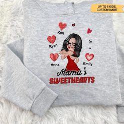 Grandma Sweethearts Gift For Grandma Personalized Embroidered Hoodie Perfect Gift Idea Funny Custom Gift - TN - 6933703
