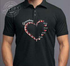 Grandma Heart Sweat Personalized Embroidered Polo Perfect Gift Idea Funny Custom Gift - PL - 67483335