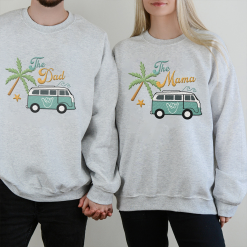 Beach Van, Dad, Brother, Sister, Wave, Surfing Shirt - Gift For Family Personalized Embroidered Sweatshirt Perfect Gift Idea Funny Custom Gift - TN - 4902533