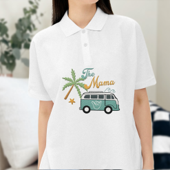 Beach Van, Dad, Brother, Sister, Wave, Surfing Shirt - Gift For Family Personalized Embroidered Polo Perfect Gift Idea Funny Custom Gift - TN - 4902533