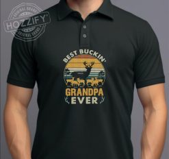 Buckin Dad Grandpa Retro Gift For Dad  Personalized Embroidered Polo Perfect Gift Idea Funny Custom Gift - TN - 8958709