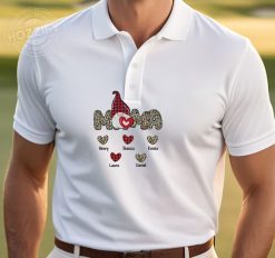 Love My Grandkids Gnome Grandma Gift for Grandma Personalized Embroidered Polo Perfect Gift Idea Funny Custom Gift - TN - 6266027