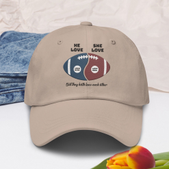 American Football Fans Custom Team Logo Gifts For Couple Personalized Embroidered Cap Perfect Gift Idea Funny Custom Gift - TN - 9249980