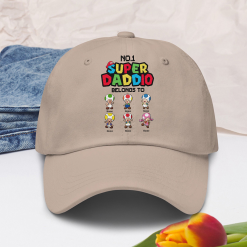 Super Daddio Gift For Dad, Grandpa Personalized Embroidered Cap Perfect Gift Idea Funny Custom Gift - TN - 7233820