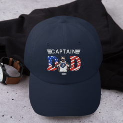 Captain Dad Father ,Father's Day Gift for Dad, Papa, Parents, Father, Grandfather  Personalized Embroidered Cap Perfect Gift Idea Funny Custom Gift - TN - 5417590