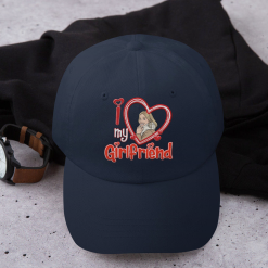 Custom Photo I Love My Girlfriend Gift For Couples, Valentine's Day Personalized Embroidered Cap Perfect Gift Idea Funny Custom Gift - TN - 2358432