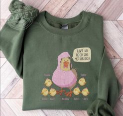 Ain't No Hood Like Motherhood Gift For Mom Personalized Embroidered Sweatshirt Perfect Gift Idea Funny Custom Gift - TN - 7752826