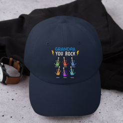 Grandpa You Rock Gift for Dad, Father Birthday Gift - Personalized Embroidered Cap Perfect Gift Idea Funny Custom Gift - TN - 2844926