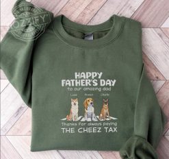 Happy Father's Day to My Amazing Dog Dad Personalized Embroidered Sweatshirt Perfect Gift Idea Funny Custom Gift - PL - 385497